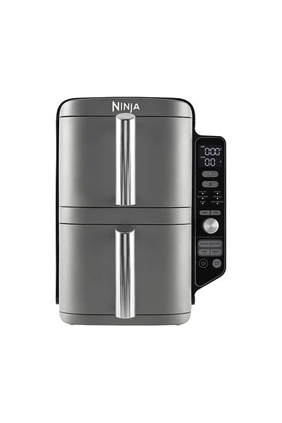 NINJA DoubleStack XL 9.5L طباخ قليل الدهون بغرفة مزدوجة - SL400EU - Shark Ninja