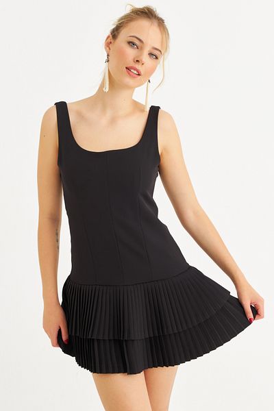 Cool & Sexy Women's Black Backless Mini Kurta Fry101