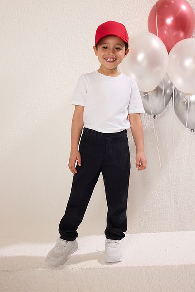 TRENDYOLKIDS Біла футболка з бавовняної тканини унісекс TKDSS24TS00017