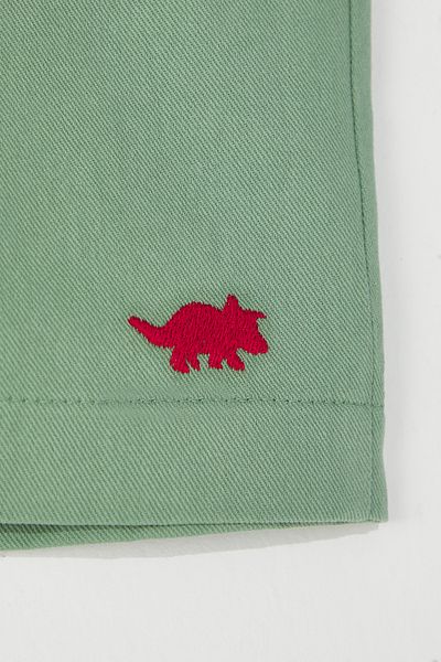 TRENDYOLKIDS Pantaloni scurți și bermude țesute brodate 100% bumbac Mint Boy TKDSS25SR00017