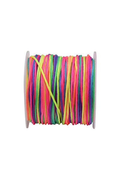 Choice خيط سوار من خرز النايلون بطول 22 ياردة وسمك 1.0 مم، حبل مضفر بعقدة صين...