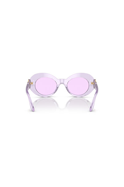 Versace Kids Woman Oval Sunglasses- Ve 4428u - Lense Size:45mm - Transparent Violet