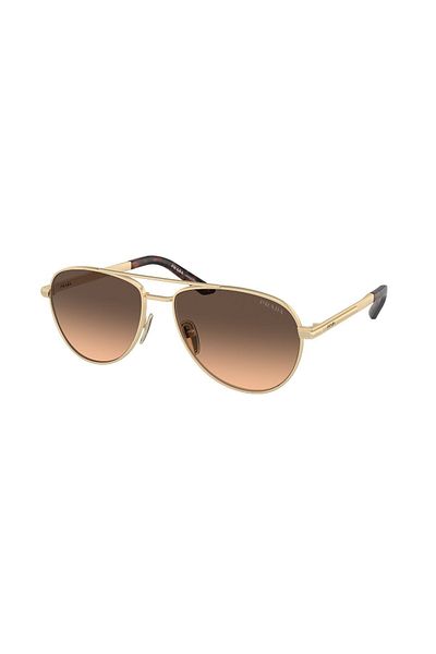 Prada Man Pilot Sunglasses- Pr A54s - Lense Size:60mm - Matte Pale Gold