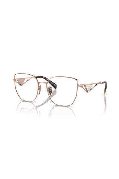 Prada Woman Butterfly Eyeglasses- Pr A54vd - Lense Size:55mm - Rose Gold