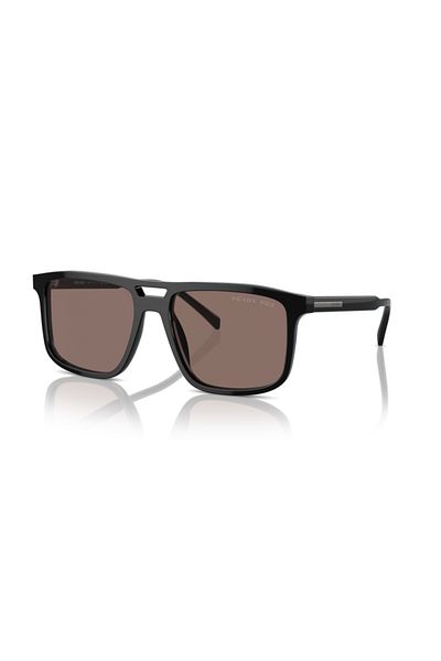Prada Man Rectangle Sunglasses- Pr A22s - Lense Size:56mm - Black