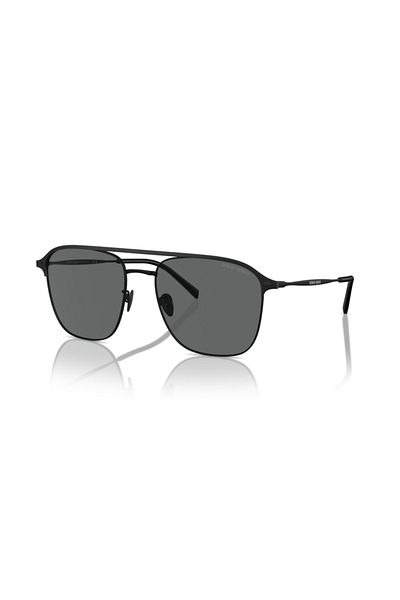 Giorgio Armani Man Square Sunglasses- Ar 6154 - Lense Size:57mm - Matte Black