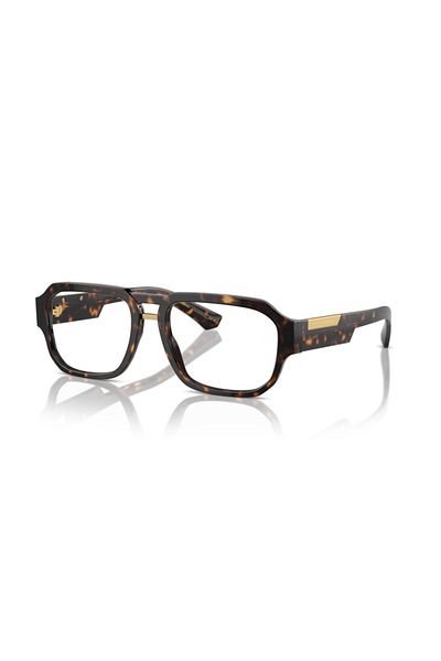 Dolce&Gabbana Dolce & Gabbana Man Pilot Eyeglasses- Dg 3389 - Lense Size:53mm - Havana