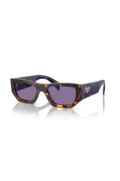 Prada Woman Pillow Sunglasses- Pr A01s - Lense Size:53mm - Havana
