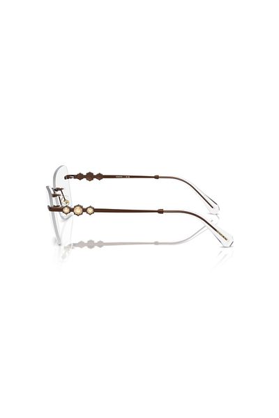 Swarovski Woman Butterfly Eyeglasses- Sk 1014 - Lense Size:53mm - Light Brown