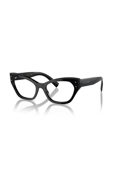 Dolce&Gabbana Dolce & Gabbana Woman Cat Eye Eyeglasses- Dg 3385 - Lense Size:52mm - Black