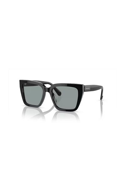 Swarovski Woman Pillow Sunglasses- Sk 6013 - Lense Size:54mm - Black