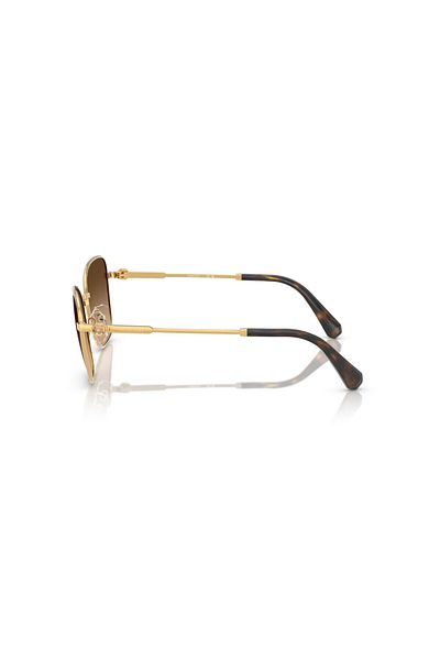 Swarovski Woman Pilot Sunglasses- Sk 7029 - Lense Size:55mm - Yellow Gold