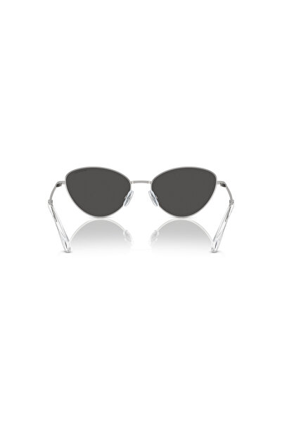 Swarovski Woman Cat Eye Sunglasses- Sk 7014 - Lense Size:58mm - Silver