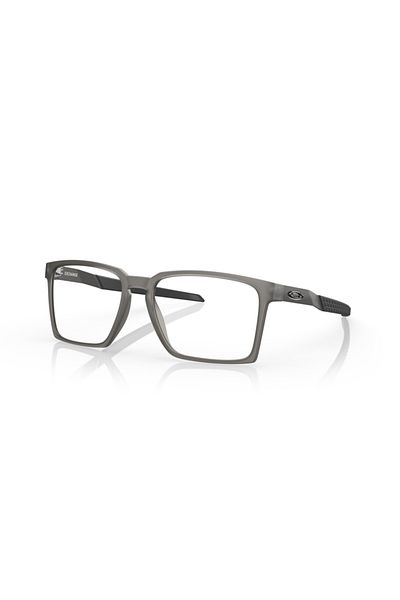 Oakley Ophthalmic Man Rectangle Eyeglasses- Oo 8055 - Lense Size:54mm - Satin Grey Smoke