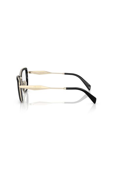 Prada Glasses Frame Model O;;54zv, 49, 1ab1o1 Black For Woman