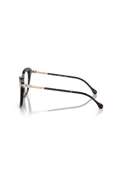 Swarovski Woman Irregular Eyeglasses- Sk 2012 - Lense Size:51mm - Havana