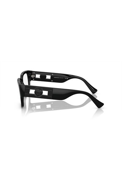 Versace Man Square Eyeglasses- Ve 3350 - Lense Size:55mm - Black