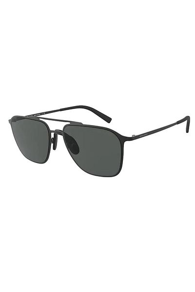 Giorgio Armani Man Square Sunglasses- Ar 6110 - Lense Size:58mm - Matte Black