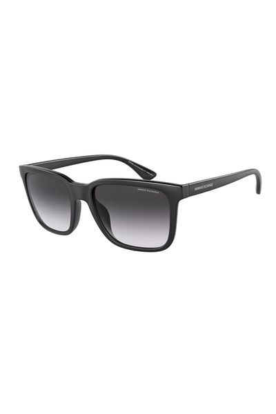 Armani Exchange Man Rectangle Sunglasses- Ax 4112su - Lense Size:55mm - Matte Black