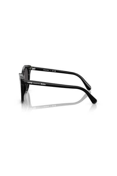 Swarovski Woman Butterfly Sunglasses- Sk 6031 - Lense Size:53mm - Black