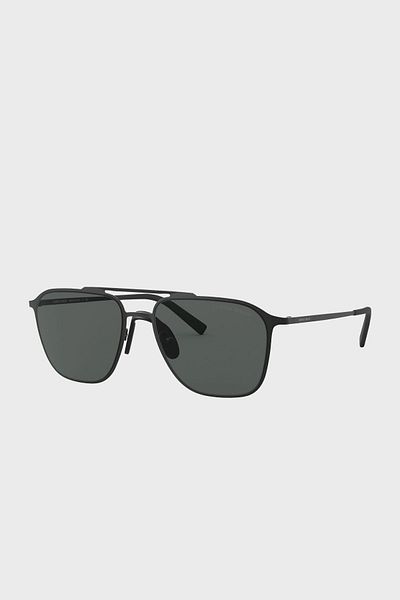 Giorgio Armani Man Square Sunglasses- Ar 6110 - Lense Size:58mm - Matte Gunmetal