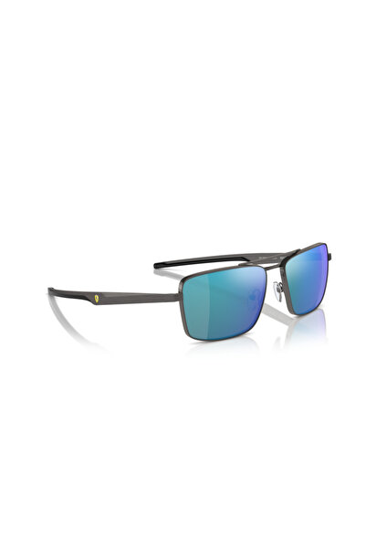 Scuderia Ferrari Ferrari Scuderia Man Rectangle Sunglasses- Fr 5001 - Lense Size:60mm - Dark Gunmetal