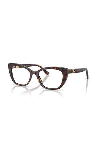 Dolce&Gabbana Dolce & Gabbana Woman Cat Eye Eyeglasses- Dg 3398 - Lense Size:52mm - Havana