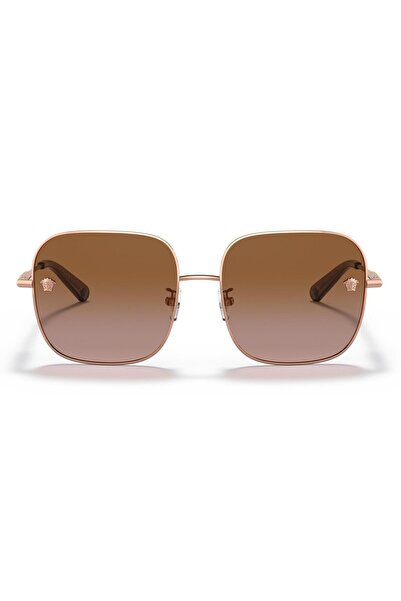Versace Woman Square Sunglasses- Ve 2246d - Lense Size:59mm - Rose Gold