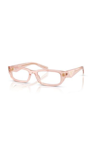 Prada Glasses Frame Model Pr B5v 19q1o152 Transparent Peach For Woman