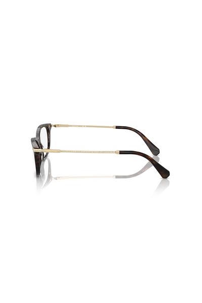 Swarovski Woman Rectangle Eyeglasses- Sk 2017 - Lense Size:52mm - Dark Havana