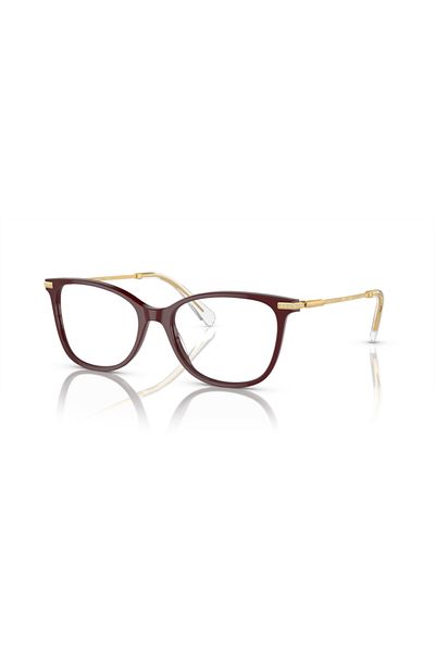 Swarovski Woman Square Eyeglasses- Sk 2010 - Lense Size:52mm - Burgundy