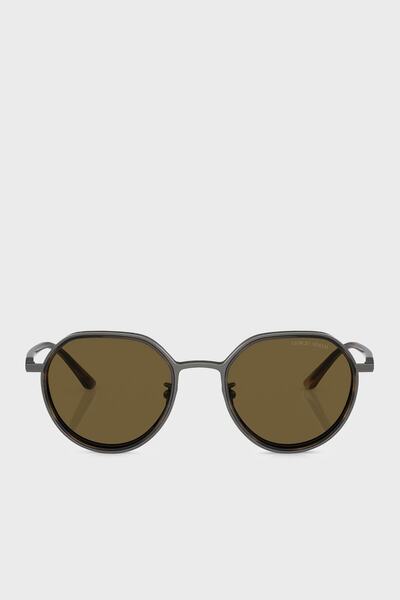 Giorgio Armani Man Phantos Sunglasses- Ar 6144 - Lense Size:49mm - Brushed Gunmetal