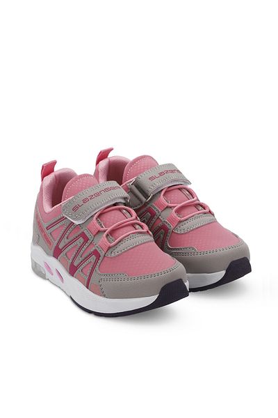 Slazenger ELIPS Unisex Παιδικά Sneaker Παπούτσια Γκρι / Ροζ