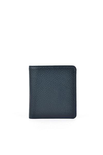 Ziya , Men's Genuine Leather Wallet 1519841 Zd04 Navy Blue