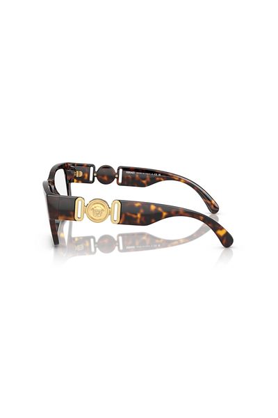 Versace Man Square Eyeglasses- Ve 3368u - Lense Size:53mm - Havana