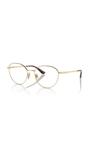 Vogue Woman Round Eyeglasses- Vo 4306 - Lense Size:51mm - Pale Gold/top Havana