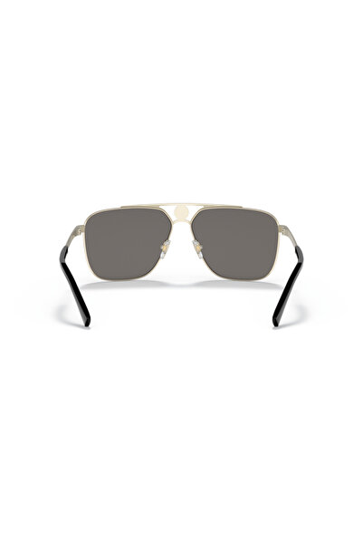 Versace Man Rectangle Sunglasses- Ve 2238 - Lense Size:61mm - Pale Gold
