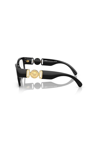 Versace Man Pillow Eyeglasses- Ve 3368u - Lense Size:53mm - Black