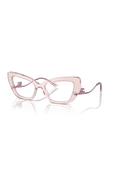 Dolce&Gabbana Dolce & Gabbana Woman Cat Eye Eyeglasses- Dg 3391b - Lense Size:56mm - Transparent Rose
