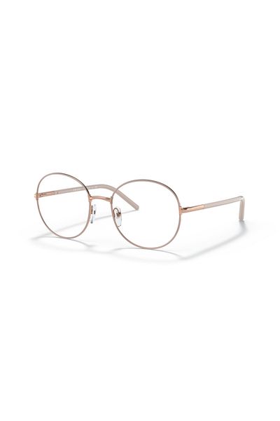 Prada Woman Round Eyeglasses- Pr 55wv - Lense Size:51mm - Alabaster
