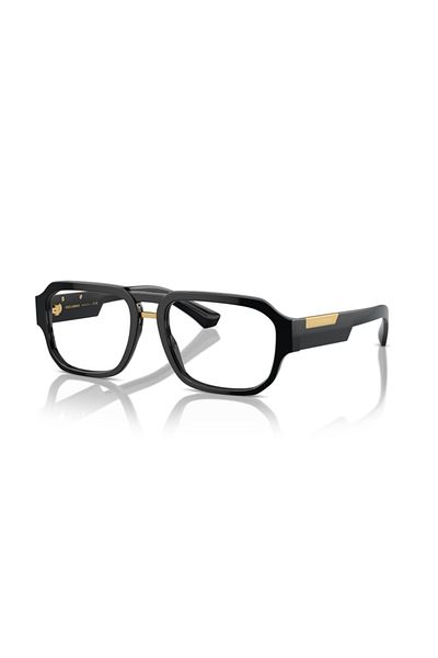 Dolce&Gabbana Dolce & Gabbana Man Pilot Eyeglasses- Dg 3389 - Lense Size:53mm - Black