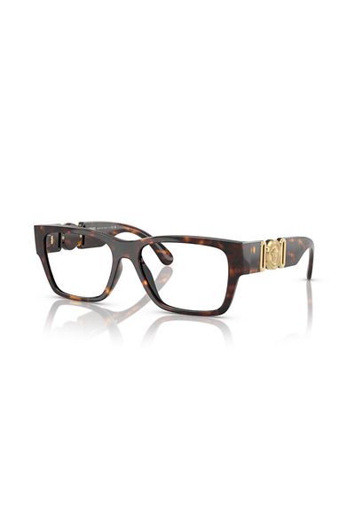 Versace Man Square Eyeglasses- Ve 3368u - Lense Size:53mm - Havana