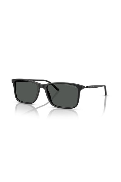 Giorgio Armani Man Rectangle Sunglasses- Ar 8218 - Lense Size:56mm - Matte Black