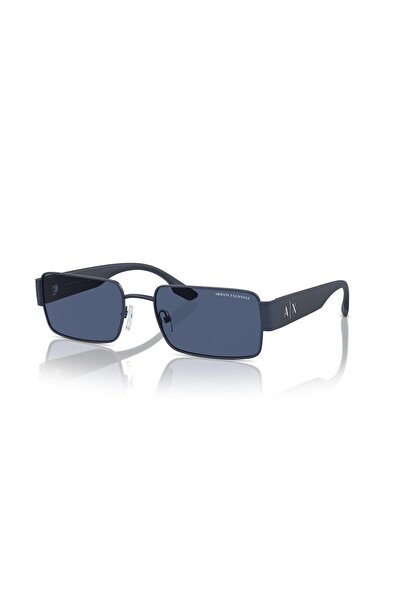 Armani Exchange نظارة شمسية مستطيلة للرجال - AX 2052S - مقاس العدسة: 57 مم - ...