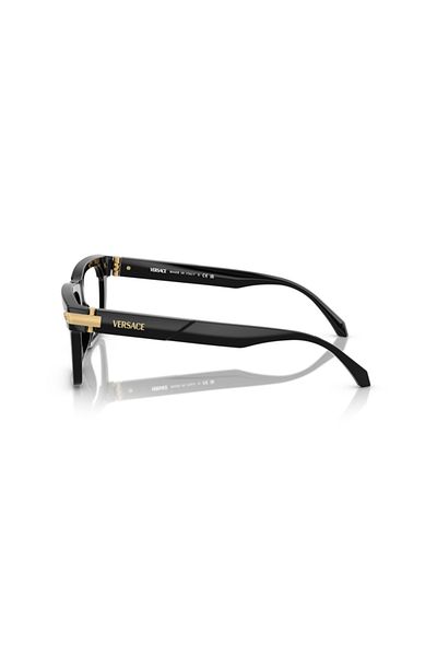 Versace Man Rectangle Eyeglasses- Ve 3354 - Lense Size:53mm - Black