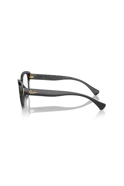 Ralph Lauren Ralph Woman Butterfly Eyeglasses- Ra 7164u - Lense Size:52mm - Shiny Transparent Black
