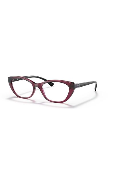 Vogue Woman Oval Eyeglasses- Vo 5425b - Lense Size:52mm - Transparent Dark Cherry