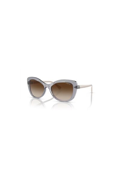Vogue Woman Butterfly Sunglasses- Vo 5515sb - Lense Size:55mm - Transparent Grey