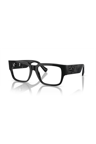 Versace Man Square Eyeglasses- Ve 3350 - Lense Size:55mm - Black