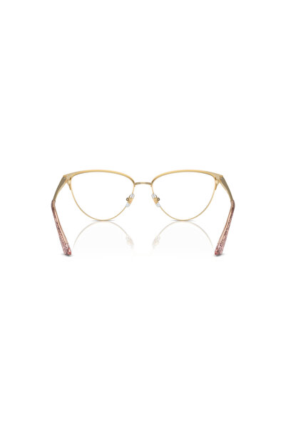 Jimmy Choo Woman Cat Eye Eyeglasses- Jc 2002 - Lense Size:53mm - Pale Gold
